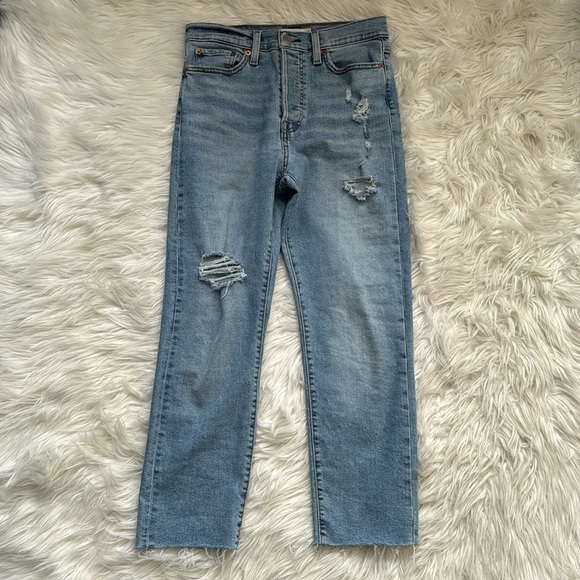 Levi’s Wedgie Straight Jeans Size 28 - Picture 7 of 13